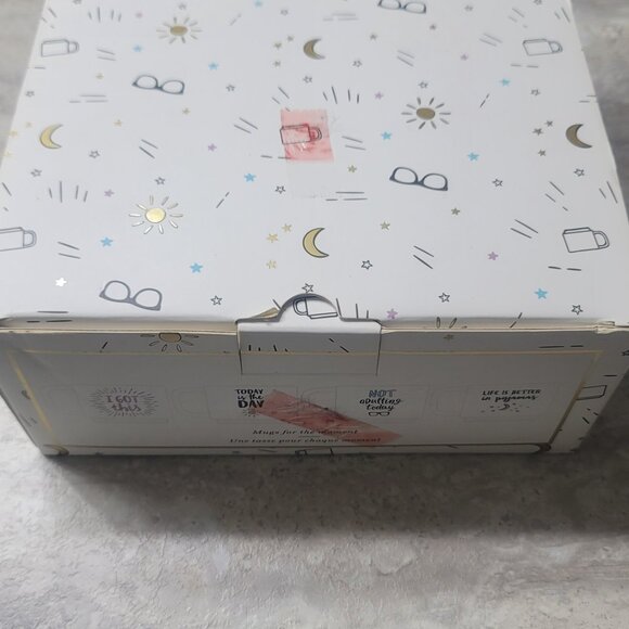 #327 NWT Indigo Mood Mugs Set of 4 - Picture 2 of 7